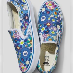 Vans x Takashi Murakami Classic SlipOn Blue Flower